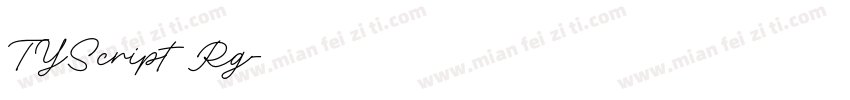TYScript Rg字体转换